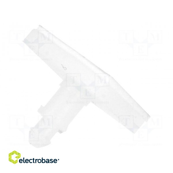 Self-adhesive holder | polyamide | L: 7.94mm | Ø2: 2.54mm