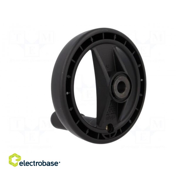 Knob | with handle | H: 37mm | Ømount.hole: 10mm | black | 0÷80°C image 4