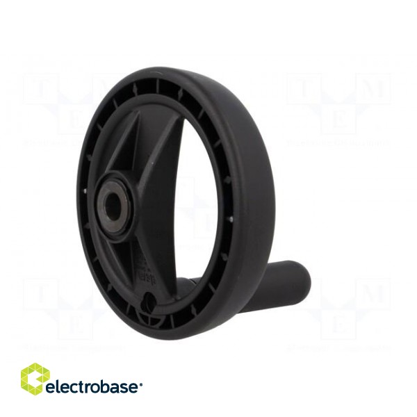 Knob | with handle | H: 37mm | Ømount.hole: 10mm | black | 0÷80°C paveikslėlis 6