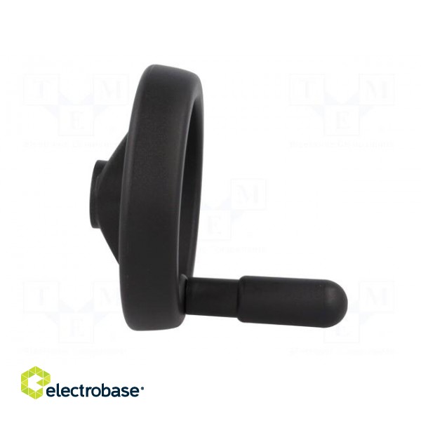 Knob | with handle | H: 37mm | Ømount.hole: 10mm | black | 0÷80°C paveikslėlis 7