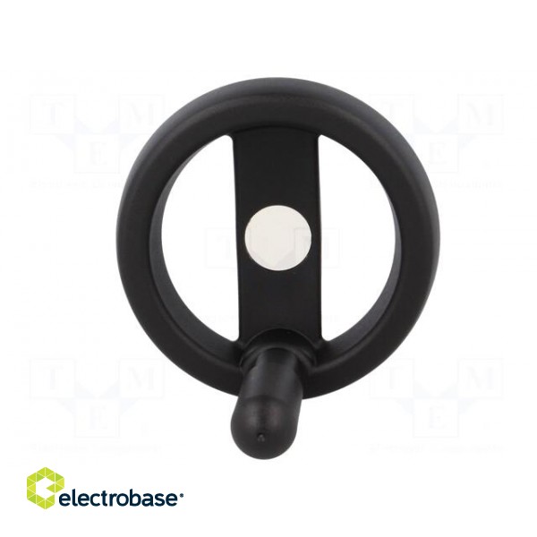 Knob | with handle | H: 37mm | Ømount.hole: 10mm | black | 0÷80°C image 9