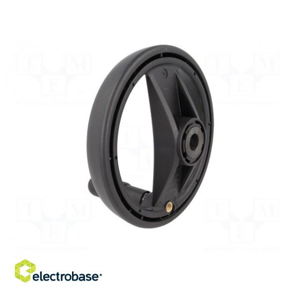 Knob | with handle | H: 51mm | Ømount.hole: 14mm | black | 0÷80°C image 4