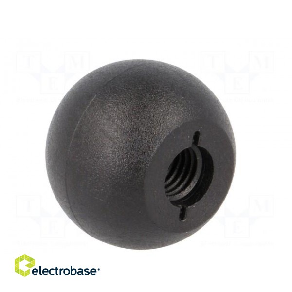 Ball knob | Ø: 25mm | Int.thread: M8 | 11mm фото 2