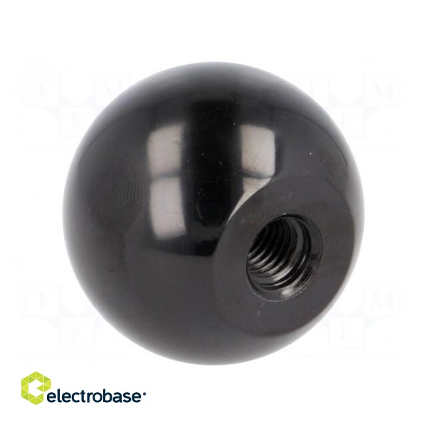 Ball knob | Ø: 50mm | Int.thread: M12 | 21mm image 1