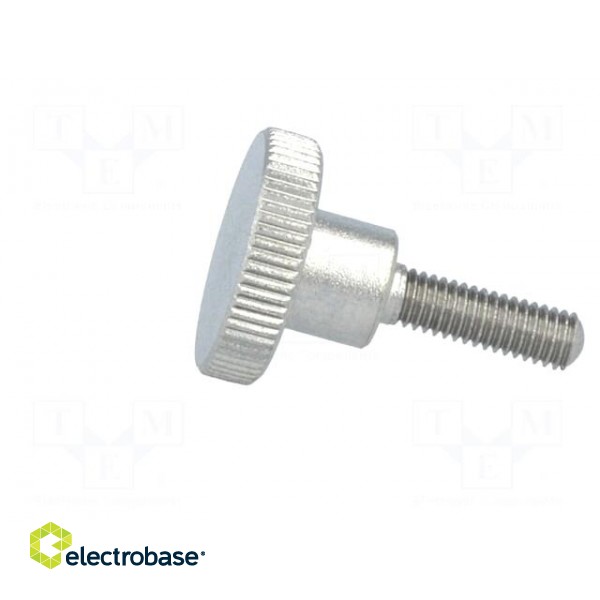 Knob | Ø: 12mm | Ext.thread: M3 | 10mm | H: 7.5mm | stainless steel image 2