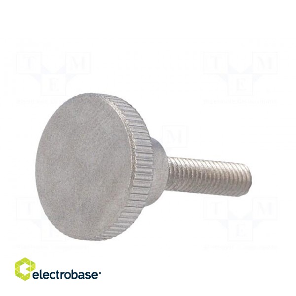 Knob | Ø: 16mm | Ext.thread: M4 | 16mm | H: 9.5mm | stainless steel image 2