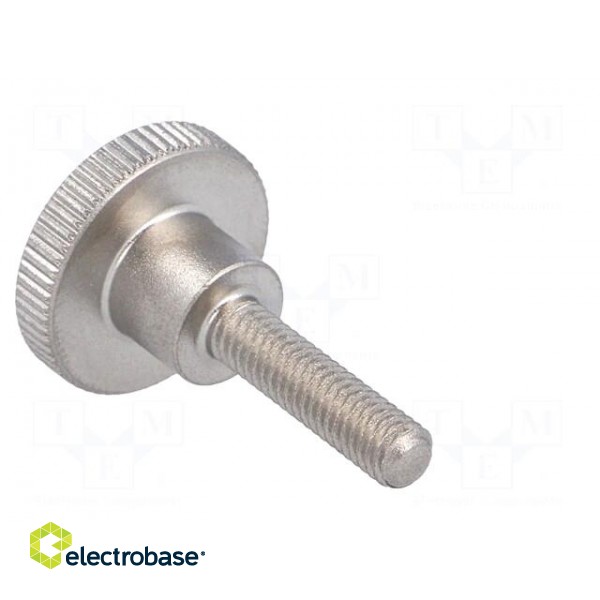 Knob | Ø: 16mm | Ext.thread: M4 | 16mm | H: 9.5mm | stainless steel image 4