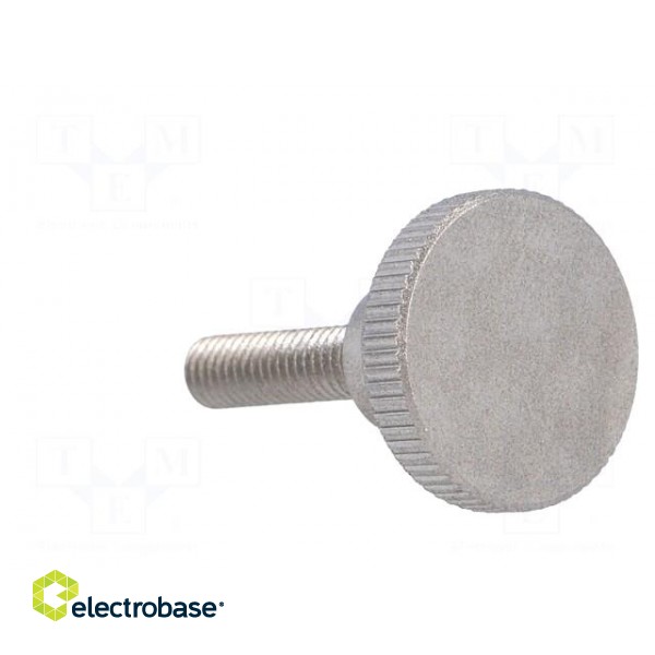 Knob | Ø: 16mm | Ext.thread: M4 | 16mm | H: 9.5mm | stainless steel image 8