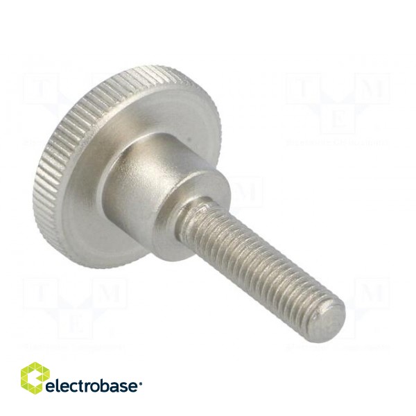Knob | Ø: 20mm | Ext.thread: M5 | 20mm | H: 11.5mm | stainless steel image 2