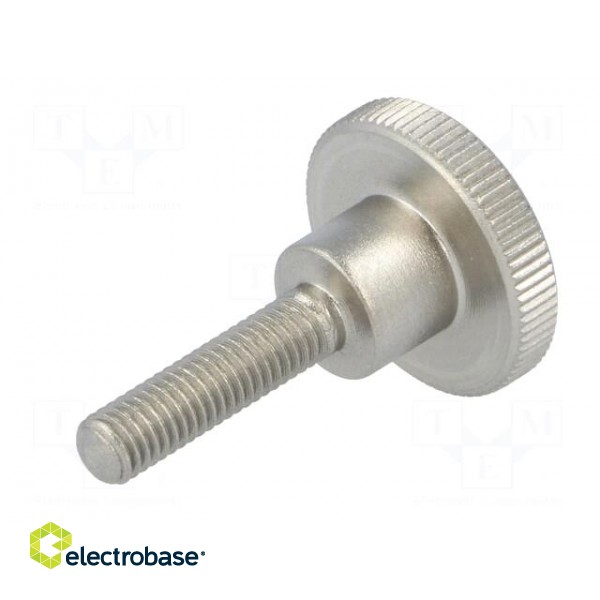 Knob | Ø: 20mm | Ext.thread: M5 | 20mm | H: 11.5mm | stainless steel image 4