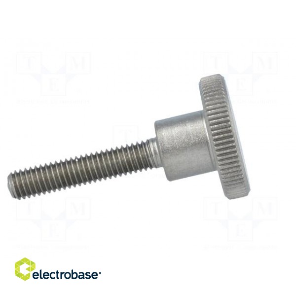 Knob | Ø: 24mm | Ext.thread: M6 | 30mm | H: 15mm | stainless steel image 5