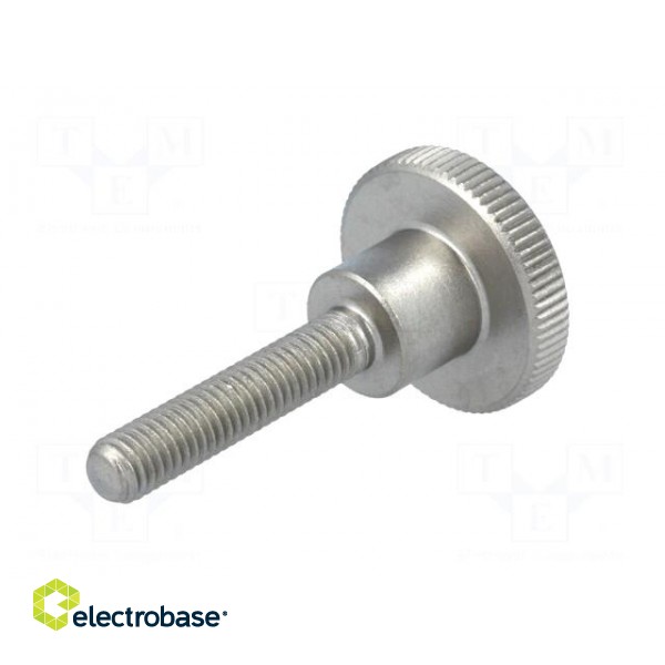 Knob | Ø: 24mm | Ext.thread: M6 | 30mm | H: 15mm | stainless steel image 4