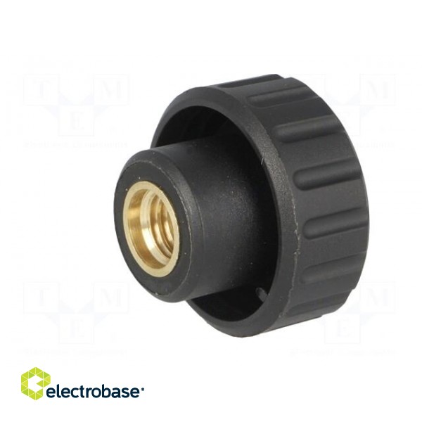 Knob | Ø: 25mm | Int.thread: M8 | 14mm | H: 19mm | polyamide | knurled image 6