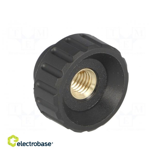 Knob | Ø: 25mm | Int.thread: M8 | 14mm | H: 19mm | polyamide | knurled image 8