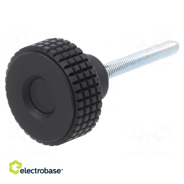 Knob | Ø: 31mm | Ext.thread: M5 | 40mm | H: 24mm | technopolymer PP | MBT-P image 1