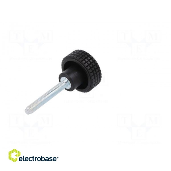 Knob | Ø: 31mm | Ext.thread: M6 | 40mm | H: 24mm | technopolymer PP | MBT-P image 6