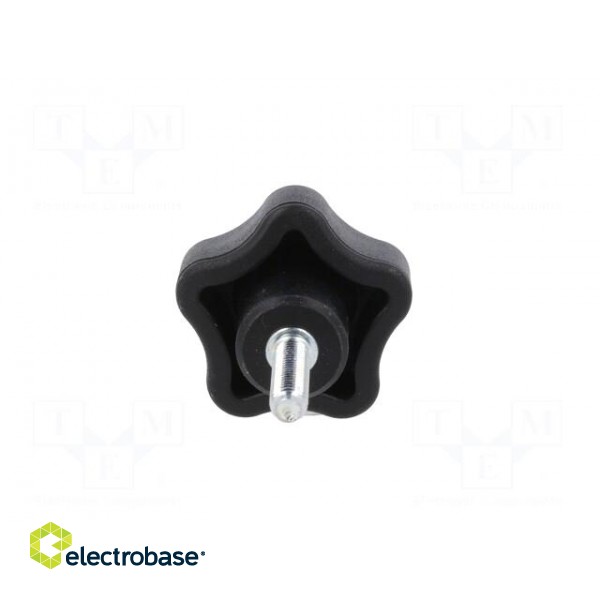 Knob | Ø: 32mm | Ext.thread: M5 | 20mm | H: 23mm | technopolymer PP image 5