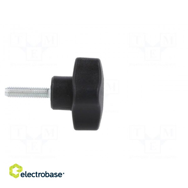 Knob | Ø: 32mm | Ext.thread: M5 | 20mm | H: 23mm | technopolymer PP image 7