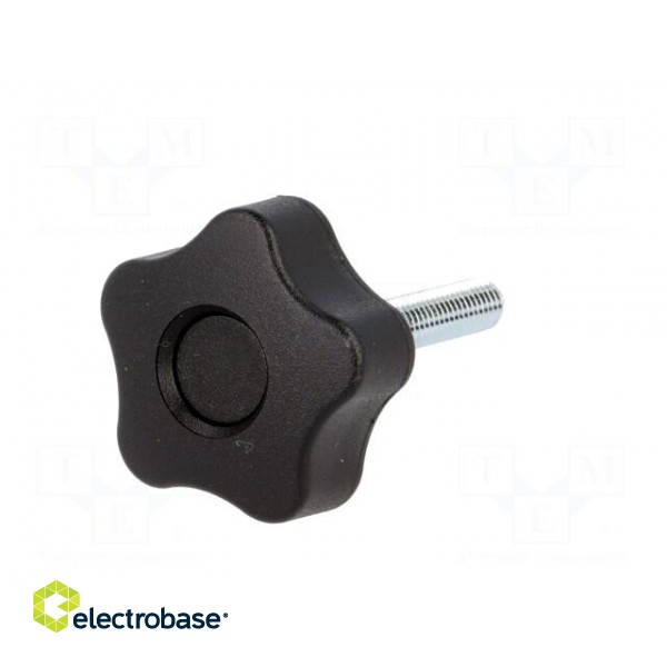 Knob | Ø: 32mm | Ext.thread: M6 | 30mm | H: 23mm | technopolymer (PP) фото 2