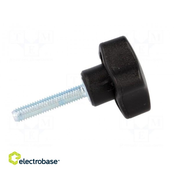 Knob | Ø: 32mm | Ext.thread: M6 | 30mm | H: 23mm | technopolymer (PP) image 7