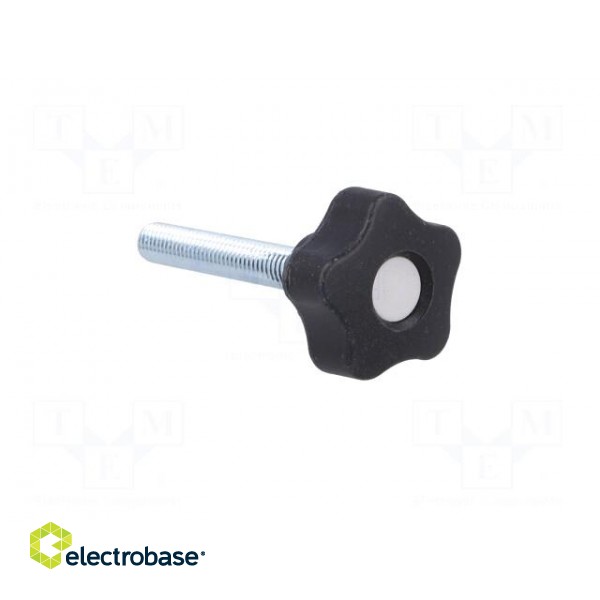 Knob | Ø: 32mm | Ext.thread: M8 | 50mm | H: 23mm | technopolymer (PP) image 8