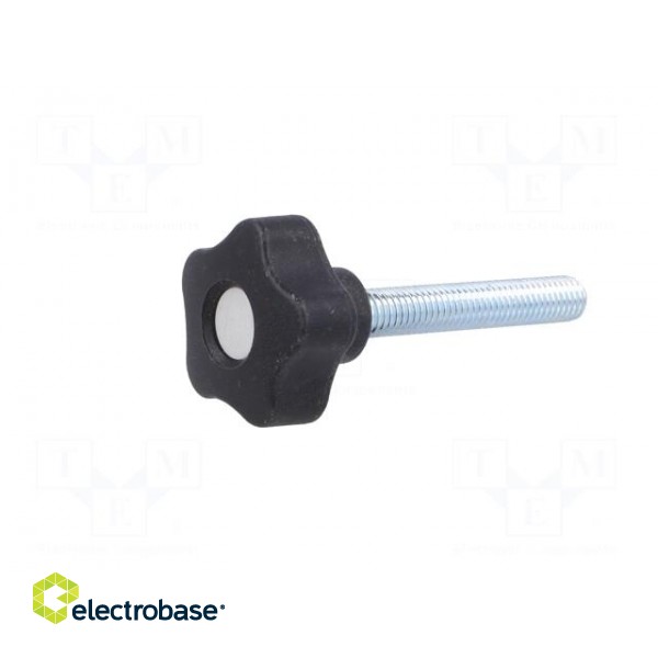 Knob | Ø: 32mm | Ext.thread: M8 | 50mm | H: 23mm | technopolymer (PP) image 2