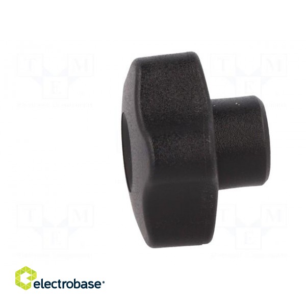 Knob | Ø: 32mm | Int.thread: M5 | 12mm | H: 23mm | technopolymer (PP) фото 3