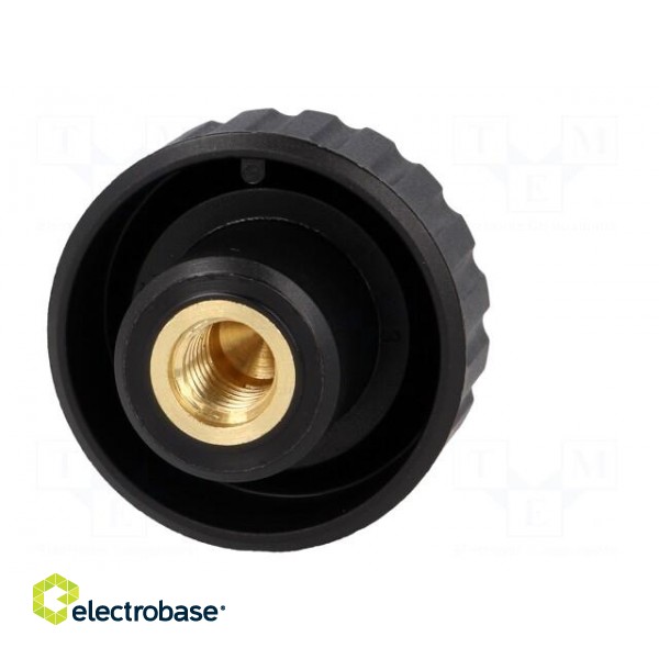 Knob | Ø: 32mm | Int.thread: M8 | 10mm | H: 22mm | polyamide | knurled image 5