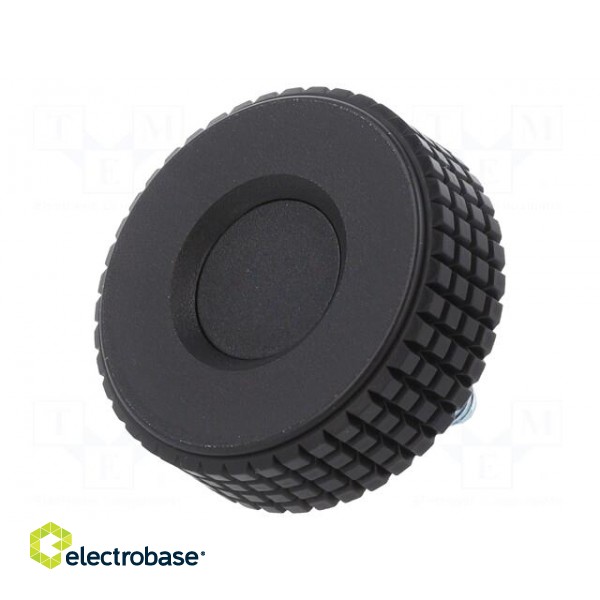 Knob | Ø: 39.5mm | Ext.thread: M6 | 10mm | H: 26.5mm | technopolymer PP image 1