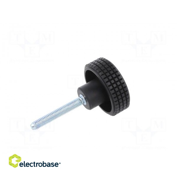 Knob | Ø: 39.5mm | Ext.thread: M6 | 40mm | H: 26.5mm | technopolymer PP image 6