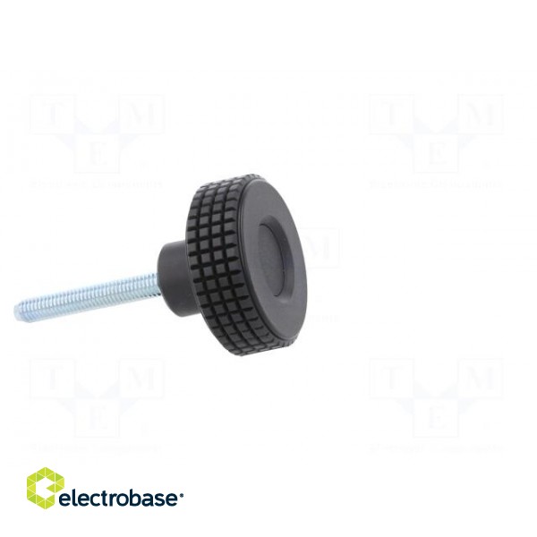 Knob | Ø: 39.5mm | Ext.thread: M6 | 40mm | H: 26.5mm | technopolymer PP image 7