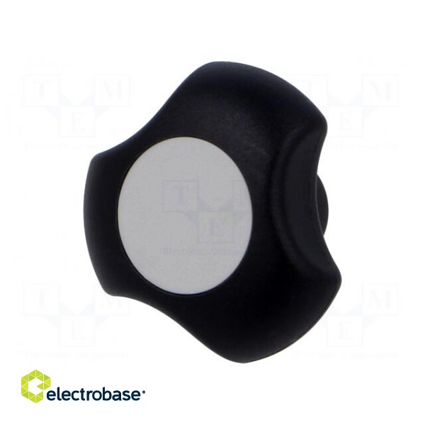 Knob | Ø: 40mm | Int.thread: M6 | 13.5mm | H: 25mm | technopolymer PA