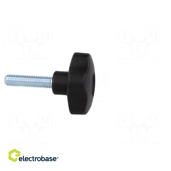 Knob | Ø: 50mm | Ext.thread: M10 | 40mm | H: 32mm | technopolymer (PP) image 7