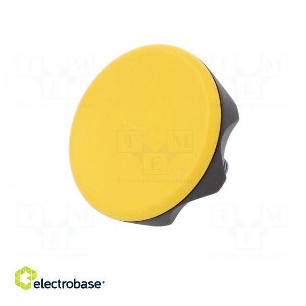 Knob | Ø: 56mm | Ext.thread: M8 | 20mm | technopolymer (PA) | Cap: yellow image 2