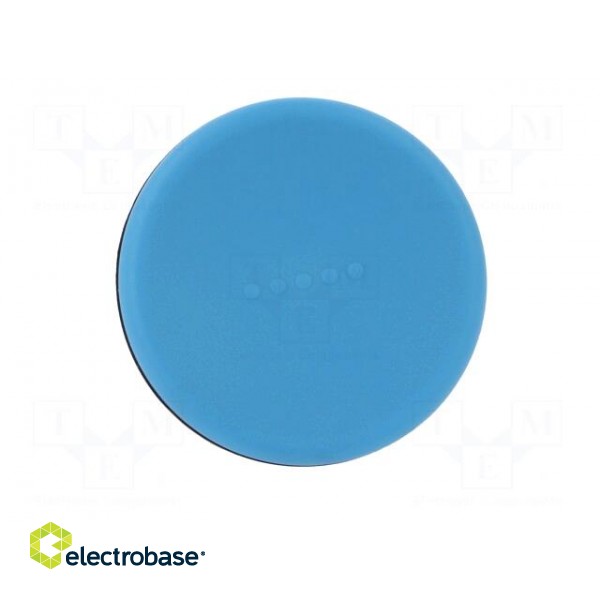 Knob | Ø: 56mm | Ext.thread: M8 | 30mm | technopolymer (PA) | Cap: blue фото 9