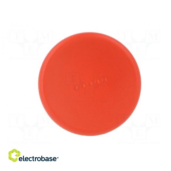 Knob | Ø: 56mm | Ext.thread: M8 | 30mm | technopolymer (PA) | Cap: red image 9