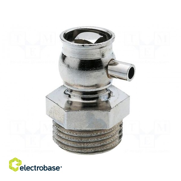 Breather valve | Mat: nickel plated brass | Ext.thread: G 1/4"