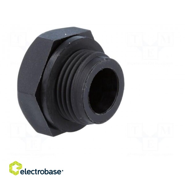 Fill plug | without side hole | Thread: G 3/8" | Overall len: 16mm paveikslėlis 4