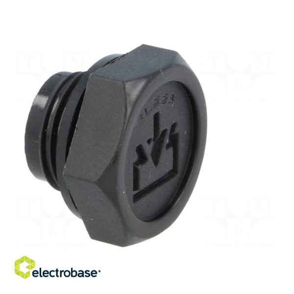 Fill plug | without side hole | Thread: M16 | Overall len: 16mm paveikslėlis 8