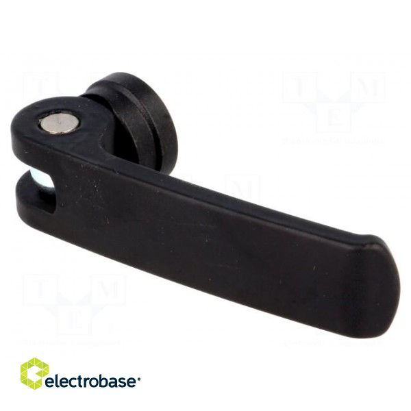 Lever | clamping | Thread len: 10mm | Lever length: 63mm | Body: black фото 1