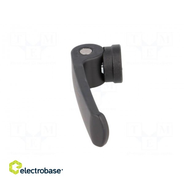 Lever | clamping | Thread len: 10mm | Lever length: 63mm | Body: black фото 3