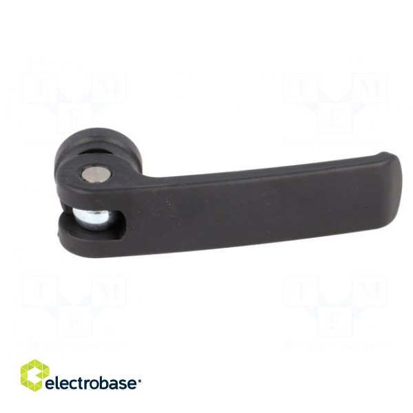 Lever | clamping | Thread len: 10mm | Lever length: 63mm | Body: black фото 9