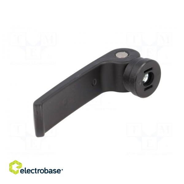 Lever | clamping | Thread len: 10mm | Lever length: 63mm | Body: black фото 4