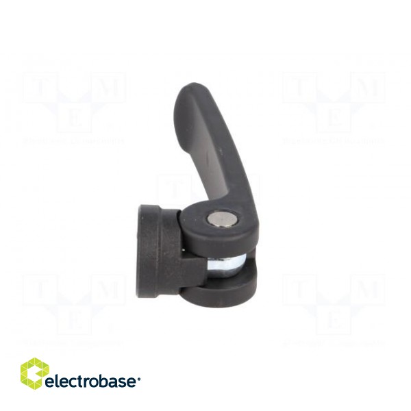 Lever | clamping | Thread len: 10mm | Lever length: 63mm | Body: black фото 7