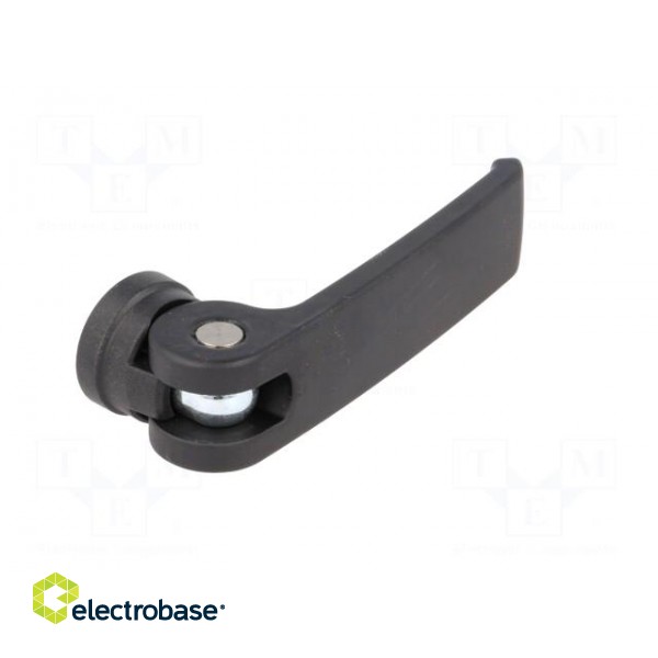 Lever | clamping | Thread len: 10mm | Lever length: 63mm | Body: black фото 8