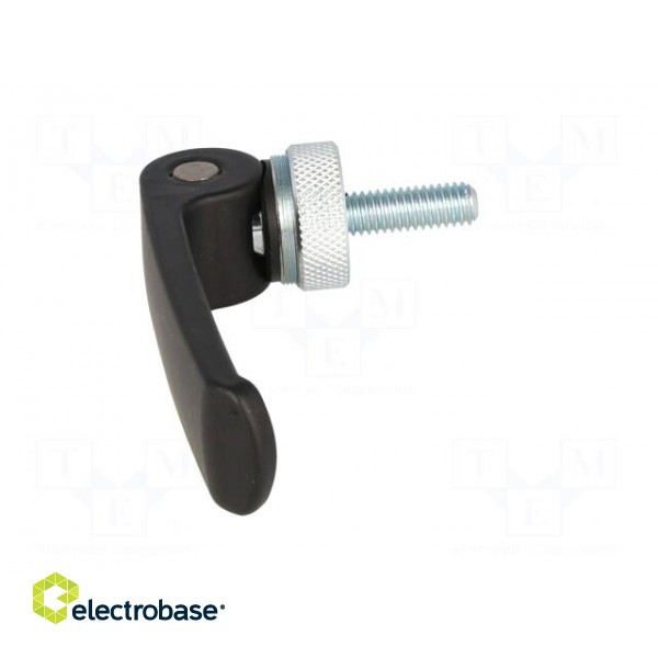 Lever | clamping | Thread len: 20mm | Lever length: 63mm | Body: black image 3