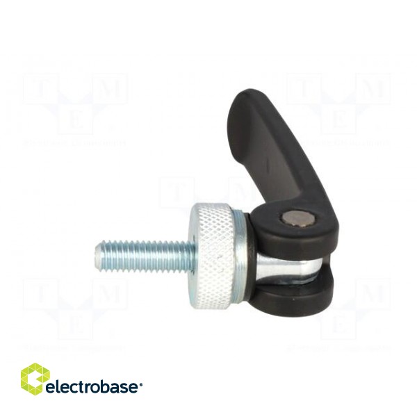 Lever | clamping | Thread len: 20mm | Lever length: 63mm | Body: black image 7