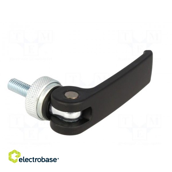 Lever | clamping | Thread len: 20mm | Lever length: 63mm | Body: black image 8