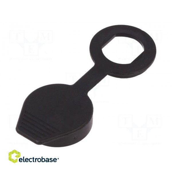 Dust cover | elastomer thermoplastic TPE | black | M19W image 1