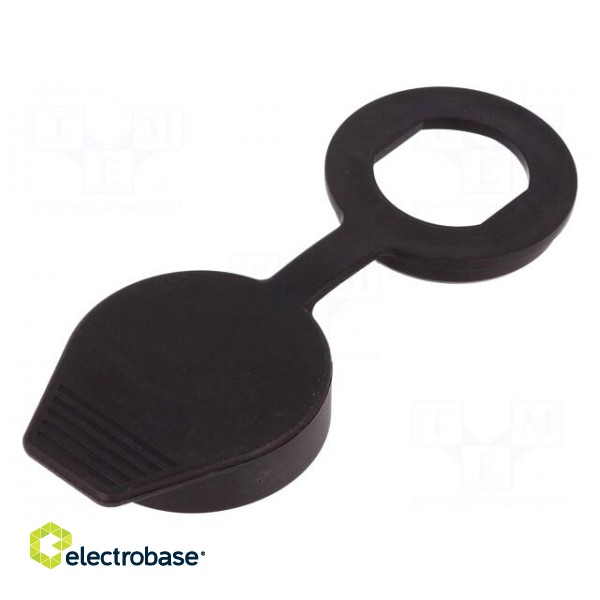 Dust cover | elastomer thermoplastic TPE | black | M22 image 1
